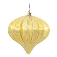 Vickerman 5.7" Gold Shiny Onion Ornament (3 pack)