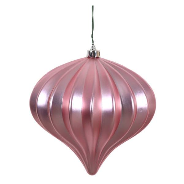 5.7" Orchid Matte Onion Ornament (3 pack)