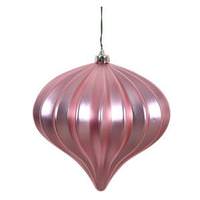 Vickerman 5.7" Orchid Matte Onion Ornament (3 pack)