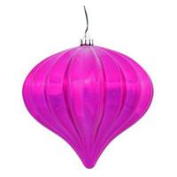 Vickerman 5.7" Orchid Shiny Onion Ornament (3 pack)