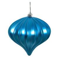 View 5.7" Turquoise Matte Onion Ornament (3 pack)