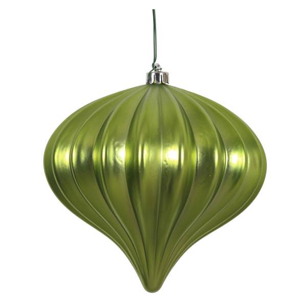 5.7" Lime Matte Onion Ornament (3 pack)