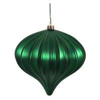 Vickerman 5.7" Emerald Matte Onion Ornament (3 pack)