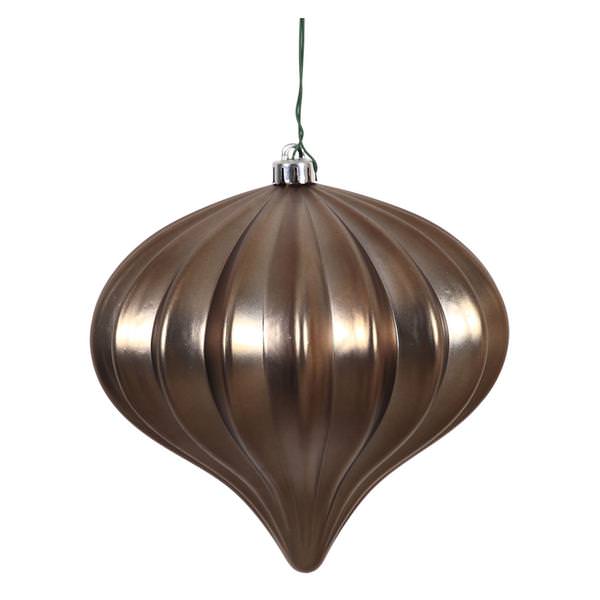 5.7" Pewter Matte Onion Ornament (3 pack)