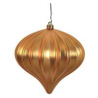 Vickerman 5.7" Antique Gold Matte Onion Ornament (3 pack)