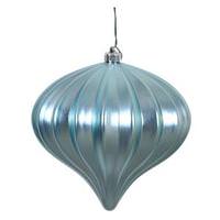 Vickerman 5.7" Baby Blue Matte Onion Ornament (3 pack)