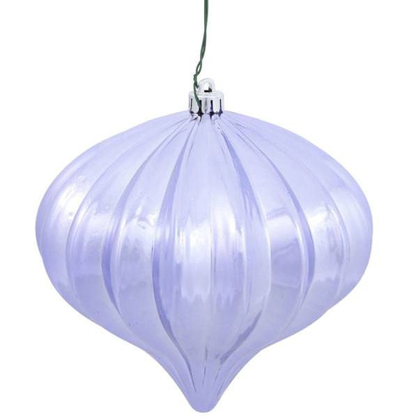 5.7" Lavender Matte Finish Onion Ornament (3 pack)
