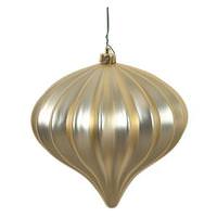 Vickerman 5.7" Champagne Matte Onion Ornament (3 pack)