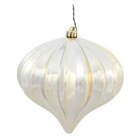 Vickerman 5.7" Champagne Shiny Onion Ornament (3 pack)