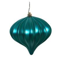 Vickerman 5.7" Teal Matte Onion Ornament (3 pack)