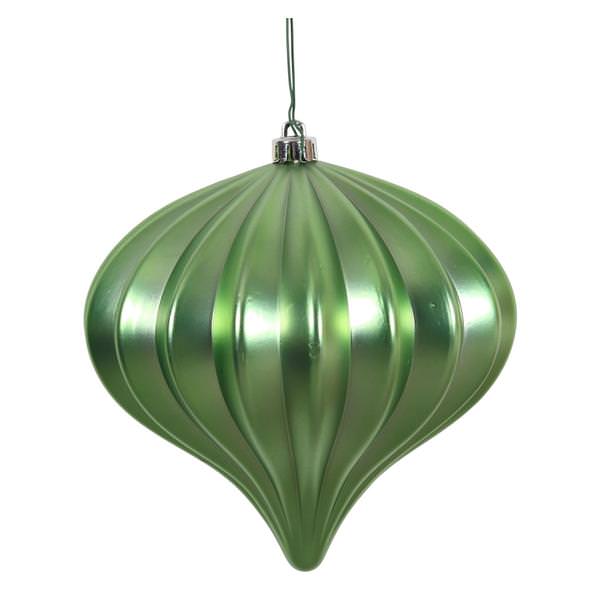 5.7" Celadon Matte Onion Ornament (3 pack)