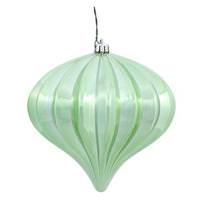 Vickerman 5.7" Celadon Shiny Onion Ornament (3 pack)