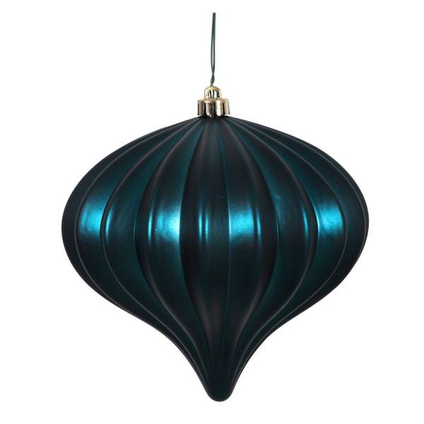 5.7" Midnight Green Matte Onion Ornament (3 pack)