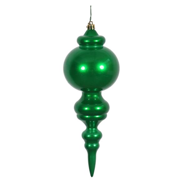 9.5" Green Candy Finial Ornament (2 pack)