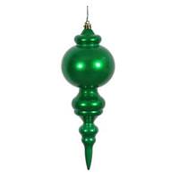 Vickerman 9.5" Green Candy Finial Ornament (2 pack)