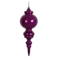 Vickerman 9.5" Purple Candy Finial Ornament (2 pack)