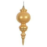 Vickerman 9.5" Gold Candy Finial Ornament (2 pack)