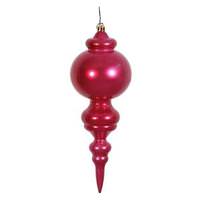 Vickerman 9.5" Magenta Candy Finial Ornament (2 pack)