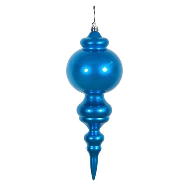 9.5" Turquoise Candy Finial Ornament (2 pack)