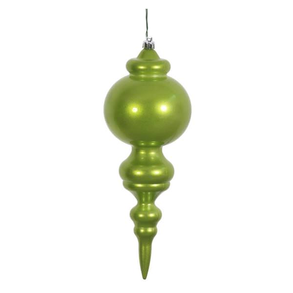 9.5" Lime Candy Finial Ornament (2 pack)