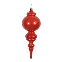 Vickerman 9.5" Burnished Orange Candy Finial Ornament (2 pack)