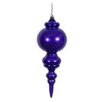 Vickerman 9.5" Cobalt Candy Finial Ornament (2 pack)