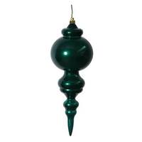 Vickerman 9.5" Emerald Candy Finial Ornament (2 pack)