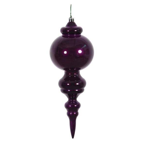 9.5" Plum Candy Finial Ornament (2 pack)