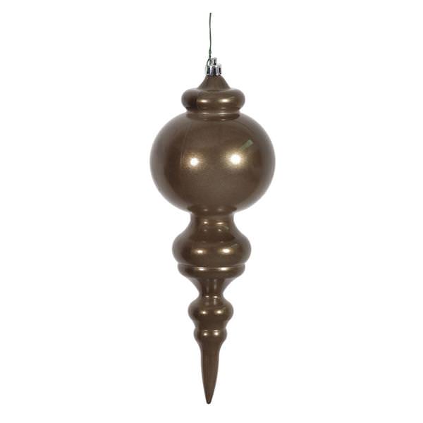 9.5" Pewter Candy Finial Ornament (2 pack)