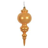 Vickerman 9.5" Antique Gold Candy Finial Ornament (2 pack)