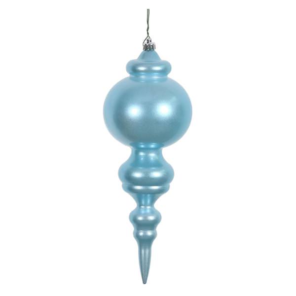 9.5" Baby Blue Candy Finial Ornament (2 pack)