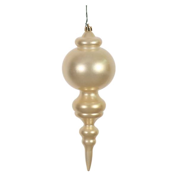 9.5" Champagne Candy Finial Ornament (2 pack)