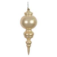 Vickerman 9.5" Champagne Candy Finial Ornament (2 pack)