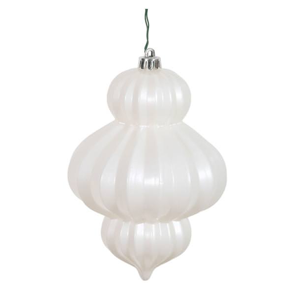6" White Candy Lantern Ornament (3 pack)