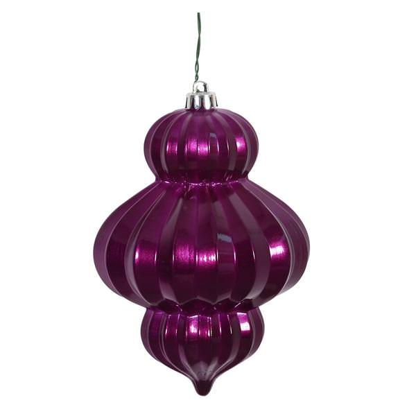 6" Purple Candy Lantern Ornament (3 pack)