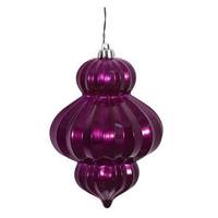 Vickerman 6" Purple Candy Lantern Ornament (3 pack)