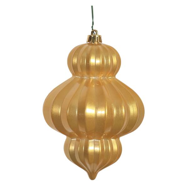6" Gold Candy Lantern Ornament (3 pack)