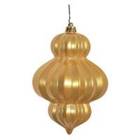 Vickerman 6" Gold Candy Lantern Ornament (3 pack)