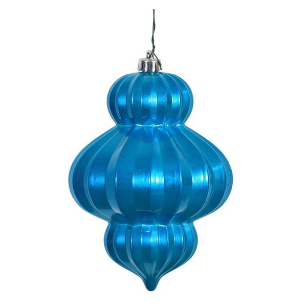6" Turquoise Candy Lantern Ornament (3 pack)