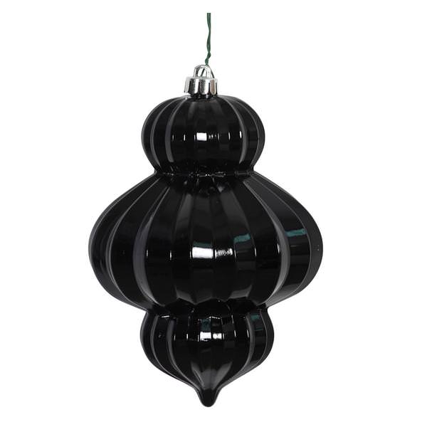 6" Black Candy Lantern Ornament (3 pack)