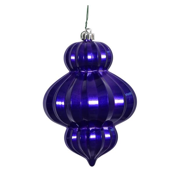 6" Cobalt Candy Lantern Ornament (3 pack)