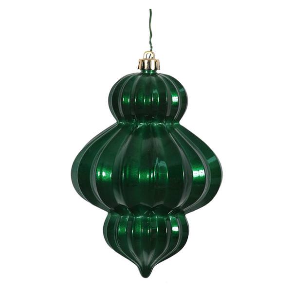 6" Emerald Candy Lantern Ornament (3 pack)