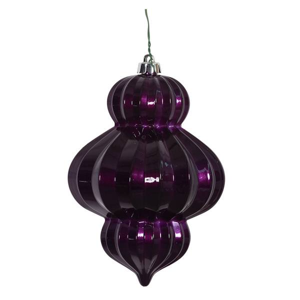 6" Plum Candy Lantern Ornament (3 pack)
