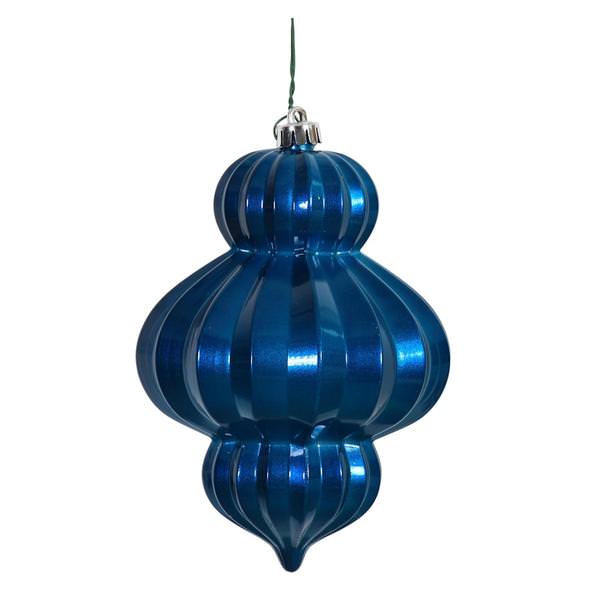 6" Sea Blue Candy Lantern Ornament (3 pack)