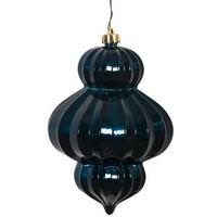 Vickerman 6" Midnight Green Candy Finish Lantern Ornament (3 pack)