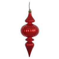 Vickerman 7" Red Candy Finial Ornament (6 pack)