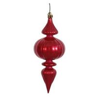 Vickerman 7" Burgundy Candy Finial Ornament (6 pack)