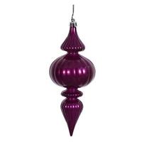 Vickerman 7" Purple Candy Finial Ornament (6 pack)