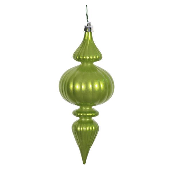 7" Lime Candy Finial Ornament (6 pack)