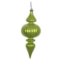Vickerman 7" Lime Candy Finial Ornament (6 pack)